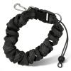 QWUUYEC Diving Camera Lanyard Stainless Steel Spring Coiled, Neoprene, Orange - Durable Material, Quick Release Buckle, Ideal for Underwater Diving and Snorkeling (Black) view 1