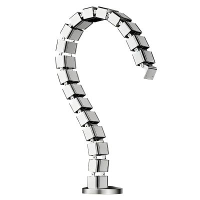 31.5in Tall Cord Organizer for Home Office/Gaming Station/workspace, Adjustable Cable Management Spine with Mounting Accessories, Snake-Shaped Design(Silver)