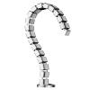 31.5in Tall Cord Organizer for Home Office/Gaming Station/workspace, Adjustable Cable Management Spine with Mounting Accessories, Snake-Shaped Design(Silver) view 1