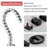 31.5in Tall Cord Organizer for Home Office/Gaming Station/workspace, Adjustable Cable Management Spine with Mounting Accessories, Snake-Shaped Design(Silver) view 3