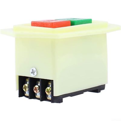 Start Stop Push Button Switch LC3-5 LC3-10 10A/220V 380V for Drill Press Grinder Cutting Machine Replacement, Bench Grinder On Off Switch(LC3-10)