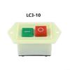 Start Stop Push Button Switch LC3-5 LC3-10 10A/220V 380V for Drill Press Grinder Cutting Machine Replacement, Bench Grinder On Off Switch(LC3-10) view 2