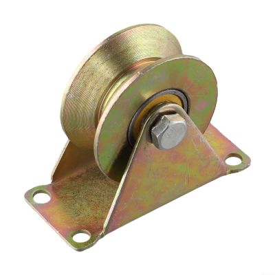 V Type Track Pulley for Sliding Door, Steel Cable Pulley with Ball Bearings, 50mm Galvanized Idler Wheel for Ropes 1-8mm, 200kg Heavy Duty Pulley(60mm)