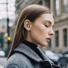 2026 New Clip-On Open-Ear Headphones  Wireless Bluetooth Earbuds with AI Noise Cancelling, Rhinestone Decor, Lightweight Open Ears Headphones, 144 Languages, for Travel,Sport (2Pcs-C, No Version) view 4