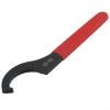 C Hook Wrench for 38-42mm Round Nut, Carbon Steel Collet Chuck Tool with Red Non-Slip Handle, Water Meter Cover Spanner for Machinery Maintenance(C55-62mm) view 1