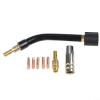 Welding Torch Gooseneck Kit 15AK Swan Neck Replacement for MB15 SB15, Brass Welding Torch Connector, High Resistant, Flexible, 8pcs Set(1.0 mm) view 2