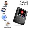 64GB MP3 Player with Bluetooth 5.3, Built-in Speaker, Sound Recording, E-Book, 2.02 Inch Display, Black, Expandable Storage, Long Playtime for Sports and Daily Use view 2