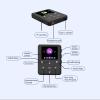 64GB MP3 Player with Bluetooth 5.3, Built-in Speaker, Sound Recording, E-Book, 2.02 Inch Display, Black, Expandable Storage, Long Playtime for Sports and Daily Use view 4