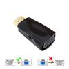 Treayes HDMI-Compatible to Adapter, Support 1080P Full HD, with 3.5mm Cable, .5 AUX Ja-ck, for HDTV, M>oni>tor, Projector, PC Computer(Black with Cable) view 4
