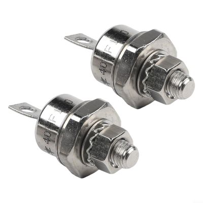Pack of 2 40A 1200V Stud Mount Diode Rectifier, Positive and Negative Cathode Anode, Heavy Duty Power Conversion with High Surge Current Capability(40HF120)