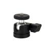 VBESTLIFE Mini Ball Head, Aluminum Alloy 360 Rotating Swivel with Quick Release Knob, for DSLR Camera Action Camera LED Light Microphone (Black) view 1
