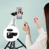 VBESTLIFE Mini Ball Head, Aluminum Alloy 360 Rotating Swivel with Quick Release Knob, for DSLR Camera Action Camera LED Light Microphone (Black) view 4