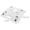 GALPADA Foldable Laptop Stand Cooling Holder with Anti-Slip Base, Portable Adjustable Heat Dissipation Support for Desk and Travel, White Standard Model view 2