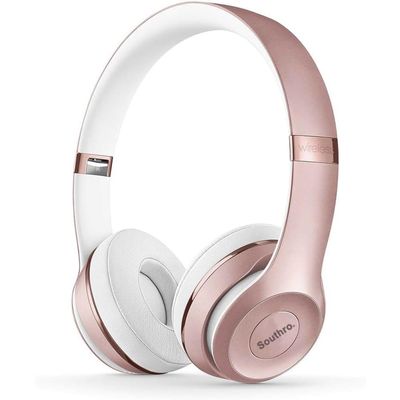 SOUTHRO Wireless On-Ear Headphones - W1 Headphone Chip, Class 1 Bluetooth, 40 Hours of Listening Time, Built-in Microphone - Rose Gold, Mfr: MX442LL/A-A