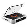 Portable Bluetooth CD Player with LED Display, Rechargeable Wireless Compatible CD-Player for Home, Car & Outdoor Use, USB/SD/AUX/FM Radio (White) view 1