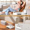 Portable Bluetooth CD Player with LED Display, Rechargeable Wireless Compatible CD-Player for Home, Car & Outdoor Use, USB/SD/AUX/FM Radio (White) view 2
