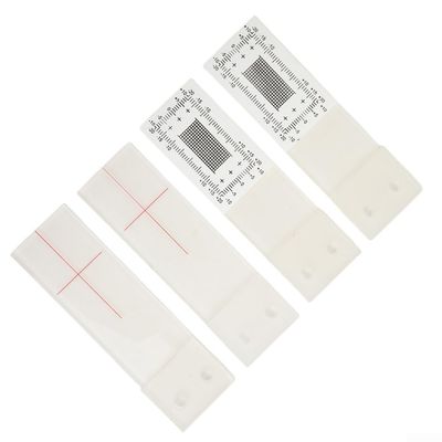 Analog Crack Scale for Wall and Corner Crack - Horizontal Vertical Crack with 2 Set Monitors and 8 Screws, Plastic Crack Width Gauge for DIY Wall Inspection