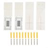Analog Crack Scale for Wall and Corner Crack - Horizontal Vertical Crack with 2 Set Monitors and 8 Screws, Plastic Crack Width Gauge for DIY Wall Inspection view 3