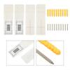 Analog Crack Scale for Wall and Corner Crack - Horizontal Vertical Crack with 2 Set Monitors and 8 Screws, Plastic Crack Width Gauge for DIY Wall Inspection view 4