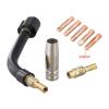 Welding Torch Gooseneck Kit 15AK for MB15 SB15, Brass Swan Neck for 215 63616 63617, High Resistant, Flexible Welding, 8pcs(0.9 mm) view 4