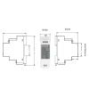 Ethernet Serial Device Server Rail Mounting 4G VPN APN 5 Mode 13 Frequency AC 100 240V for Industrial Automation Networking PG46 GL H view 2