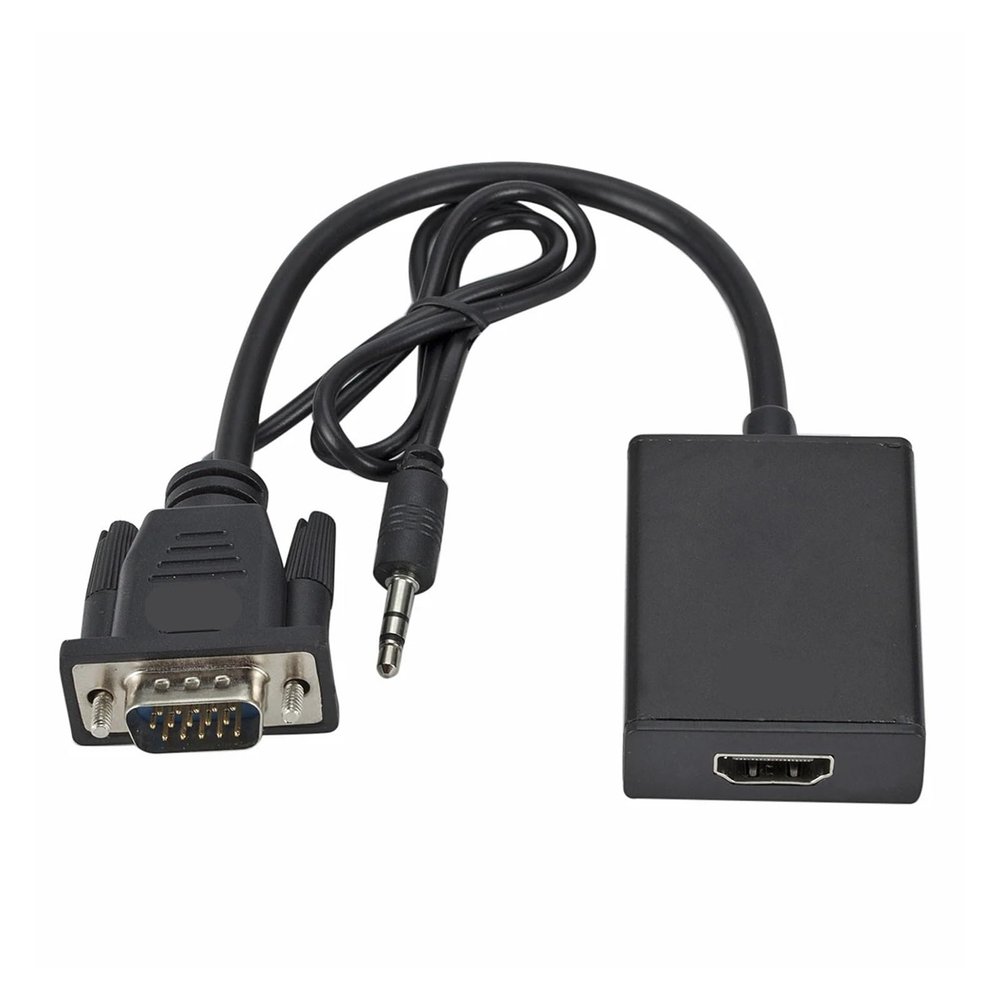 Treayes 1080P HD to with 3.5mm Audio Cable to Hd Adapter for PCProjector P;S/4 to HDTV Video Converter