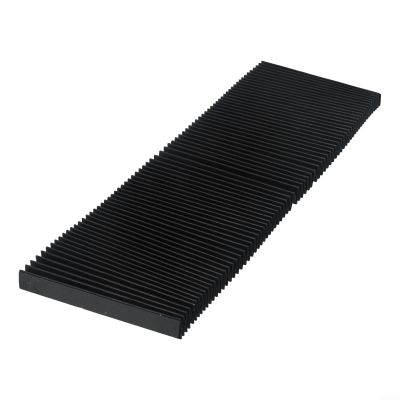 Flexible Bellows Cover for Milling Machines, CNC Machine Tool Cover with Oil Resistant Three-Proof Cloth, Accordion Style Shield, 15mm Fold Width,(130mm)
