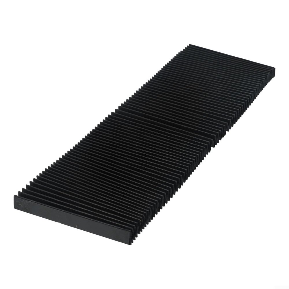 Flexible Bellows Cover for Milling Machines, CNC Machine Tool Cover with Oil Resistant Three-Proof Cloth, Accordion Style Shield, 15mm Fold Width,(130mm)