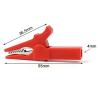 4pcs/ Set Clip Banana Plug, Test Probe with 4mm Cable Clips Red Black Accessories view 2