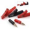 4pcs/ Set Clip Banana Plug, Test Probe with 4mm Cable Clips Red Black Accessories view 3
