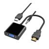 Treayes HDMI-Compatible to Cable Converter with Audio Power Supply Adapter FHD 1080P for Tablet Desktop PC Projector TV(White Audio) view 1