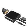 Treayes HDMI-Compatible to Cable Converter with Audio Power Supply Adapter FHD 1080P for Tablet Desktop PC Projector TV(White Audio) view 2