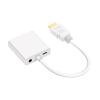 Treayes HDMI-Compatible to Cable Converter with Audio Power Supply Adapter FHD 1080P for Tablet Desktop PC Projector TV(White Audio) view 3