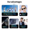 Jundio AI Smart Glasses with 8MP Camera, 1080P HD Video & Photo Recording, Anti-Blue Light Lenses, Real-Time Translation,Camera Glasses for Men Women Ideal for Outdoor Sports, Cycling, Hiking view 2