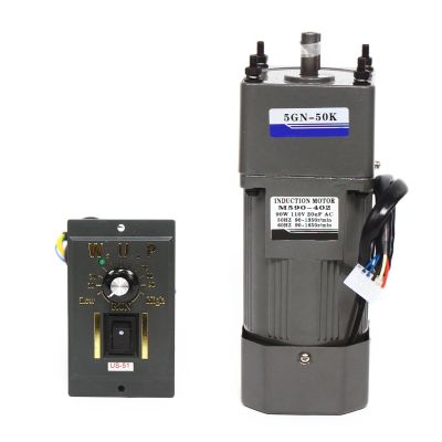 90W 50K AC Gear Motor Electric Speed w/ Variable Speed Adjustable Controller 220V/110V 0-27RPM