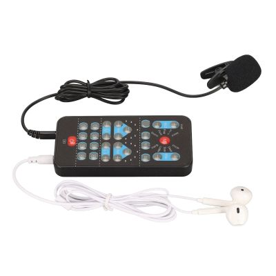 DirectNine Basics Handheld Portable Sound r with 8 Sound Effects for Phone Tablet Black Multifunctional Voice Changer for Online Games, DJ, Music Studio Recording
