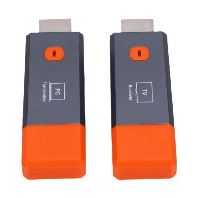 LICAEVEY Wireless HDMI Transmitter and Receiver Kit, Dual Band 2.4G/5.8G Wireless Extender with 50m Range, Plug & Play for Laptop, PC, Camera, TV