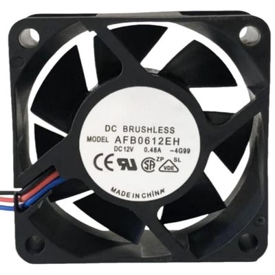 AFB0612EH 6CM 12V 0.48A 6025 60MM 60X60X25MM 3-Wire Cooling Fan