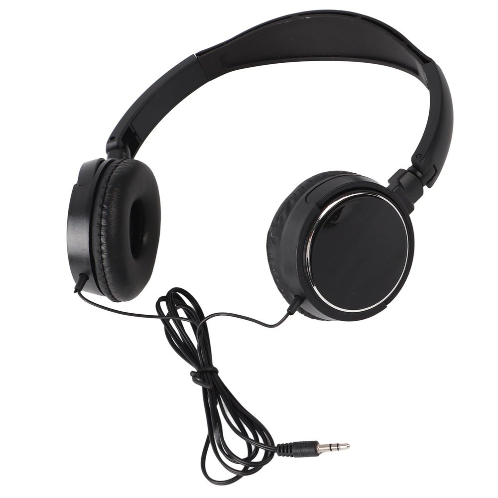 DirectNine Basics Compact Studio Headset Wired Foldable HiFi Stereo Headphone for Music Lovers, Grey