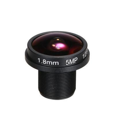 1.8mm Fisheye Lens 5MP for CCTV Security Camera, 180 Wide Angle Panoramic Lens, HD 5.0 Megapixel 1/2.5" Mount, CCTV Video Surveillance Lens for IP Cameras, IR Support