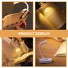 Ciieeo Mini USB Rechargeable LED Reading Lamp Clip-on Book Light Eye Care Portable for Students Dorm Bedside Night Use view 4