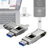 3.0 Encrypted Flash Drive,Fingerprint Encrypted USB Drive, for Data Storage,Up to 64 Fingerprint ID,for IP-ad/IP-Hone/Android, 64GB-1TB USB Flash Drive 512GB view 1