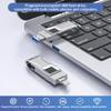 3.0 Encrypted Flash Drive,Fingerprint Encrypted USB Drive, for Data Storage,Up to 64 Fingerprint ID,for IP-ad/IP-Hone/Android, 64GB-1TB USB Flash Drive 512GB view 2