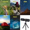 10-300x40 Monoculars for Adults High Powered, Compact Handheld Monocular Telescope for Smartphone, Mini Pocket Handheld Monocular with Flexible Tripod for Hunting, Star Gazing, Bird Watching, Travel view 4