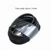 USB-A to Type-C Charging Cable, 15W, 1.2m Length, Dual Simultaneous Charging, Black view 3