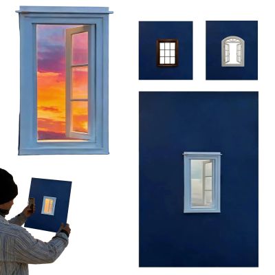 Creative Window Photograph Props, Take The World in a Frame, Travel Photos Viewfinder, Shot Creator, Fresh Perspective for Travel, Party, Landscape, Unique Record Capture Stunning Photo (A)