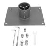 Adfaga Satellite Mounting Kit Flat Pipe Adapter Heavy Duty Aluminum Alloy Roof Pole Mount for Gen 3 Uta 232 Wedge Mount Internet Antenna Stable Secure Installation view 1