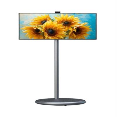 27" Full Rotating Tablet TV Portable Rolling TV 1080P Touchscreen Android 15 6GB+128GB(Gray)