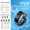 Smart Ring for Women Men, IP68 Waterproof Wearable Fitness Tracker with Heart Rate Monitor Smart Rings Monitor Blood Oxygen Fitness Ring Sleep Tracking Calorie Suitable for Dual Systems(Gold,10) view 2