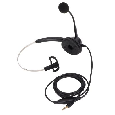BowyTrading H360-3.5VA Call Center Headset, Single Ear Business Headphone with Noise Cancelling Microphone, Professional VOIP Telephone Headset for Office Customer Service, Adjustable Volume